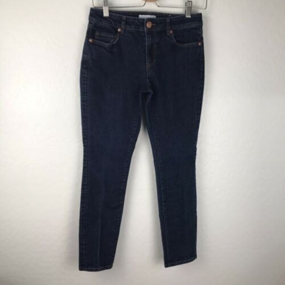 Ann Taylor Loft Women's Blue Jeans Curvy Skinny Low Rise Size 2/26